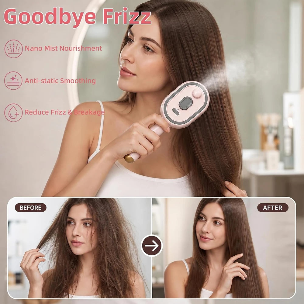 Brosse à cheveux vapeur électrique